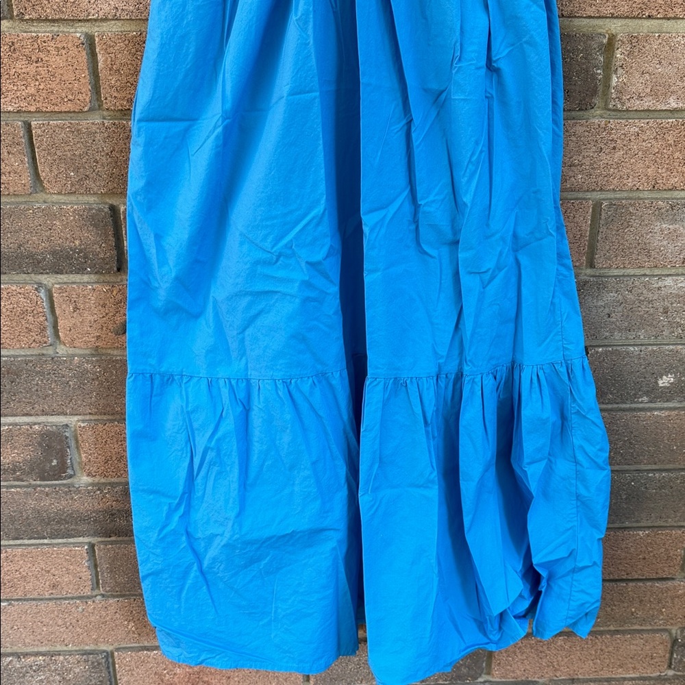 French Connection Vibrant Blue Maxi Dress Wome's Size Large - Picture 5 of 11